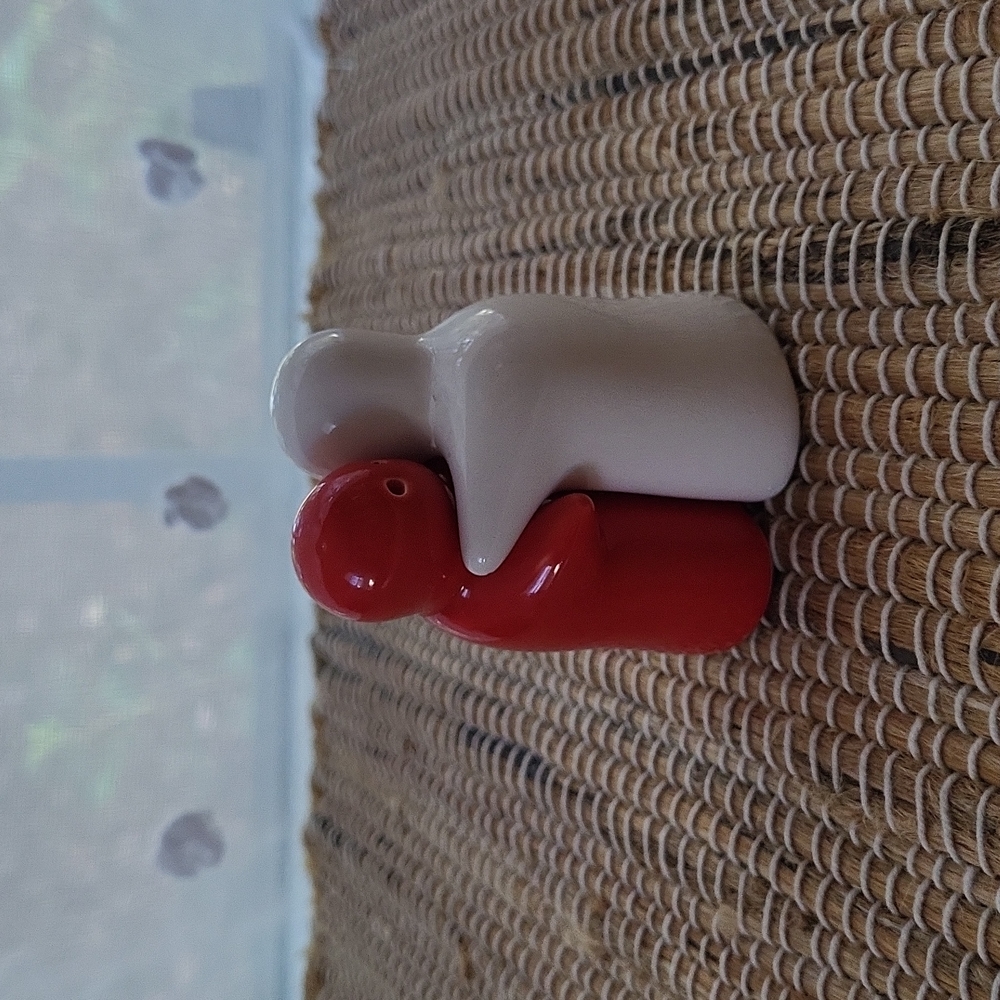 Spooky unique HUGGING ghost SALT & PEPPER shaper